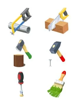 Tools. Set of vector icon. Stock-Illustration