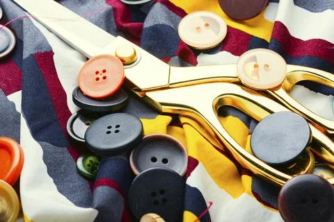 Tools for sewing Stock Photos