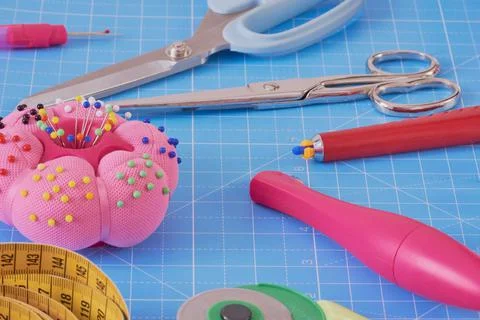 Tools for sewing Stock Photos