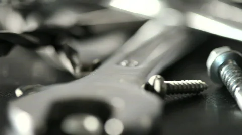 Tools soft focus and rotate timelaps Stock Footage 610995