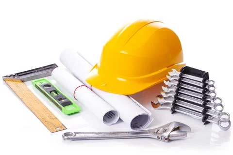 Tools on the table Stock Photos