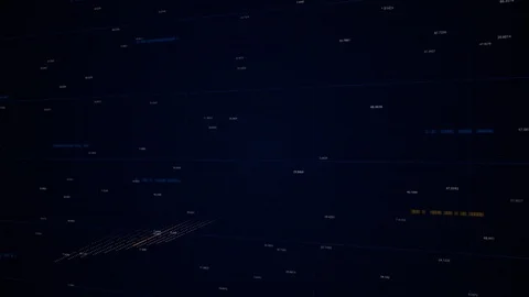 Tools of technical analysis. Animation. 3D chart of stocks and securities Video stock 119807715