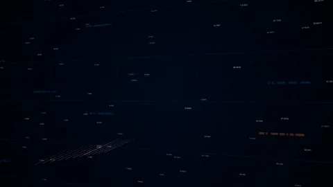 Tools of technical analysis. Animation. 3D chart of stocks and securities Video stock 119807871