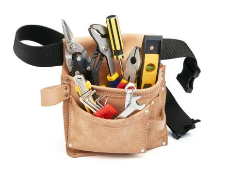 Tools in tool belt Stock Photos