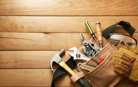 Tools in tool belt 写真素材