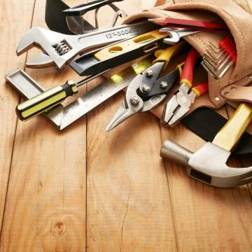 Tools in tool belt 写真素材