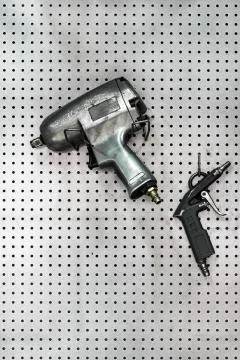 Tools on toolstable Foto stock