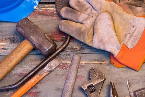 Tools used for work at home or industry Foto stock