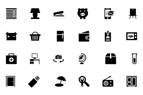 Tools Vector Icons Pack Stock Illustration