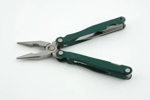 Tools on a white background plier Foto stock