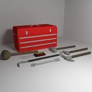 Garage 03 Set Furniture and Tools | 3D model