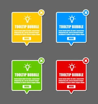 Tooltip Bubble Stock Illustration