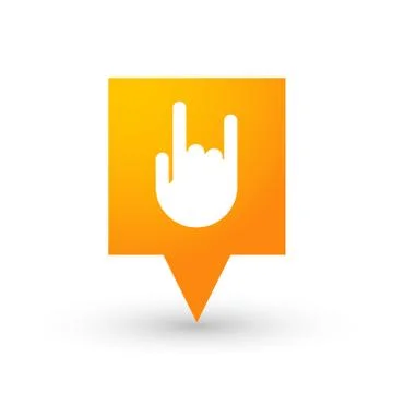 Tooltip with a hand 스톡 일러스트