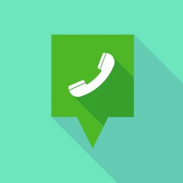 Tooltip icon with a phone 스톡 일러스트