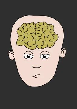 Toon Brain Stock Illustration