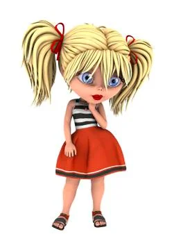 Toon Girl Stock Illustration
