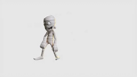 Toon Mummy Robot Pop Dance Stock Footage 318242195