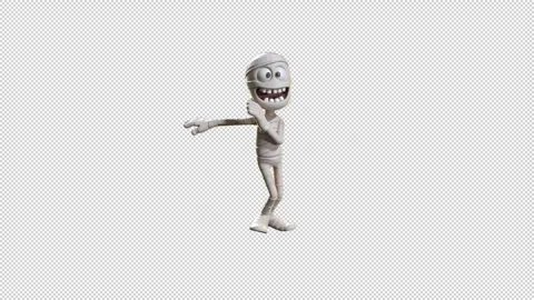 Toon Mummy Salsa Swing Dance Stock Footage 318242189