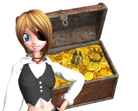 Toon piratess Stock Illustration