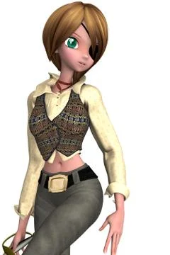 Toon piratess Stock Illustration