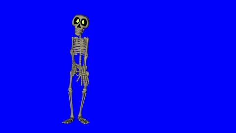 Toon Skeleton Dance Animation 3 Stock Footage