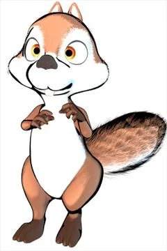 Toon Squirrel Stock Illustration