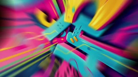 Toon Tunnel 3 Stock Footage 320133929