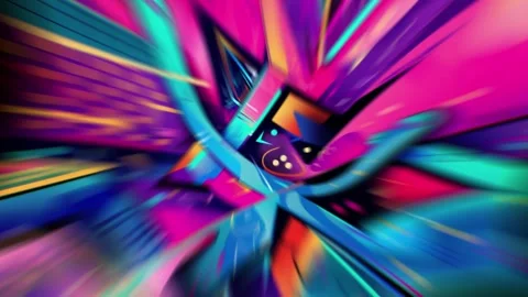 Toon Tunnel 4 Stock Footage 320133936
