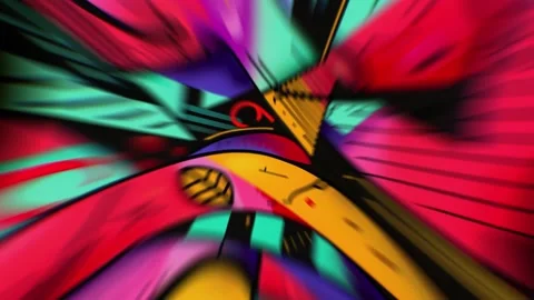 Toon Tunnel 7 Stock Footage 320133984