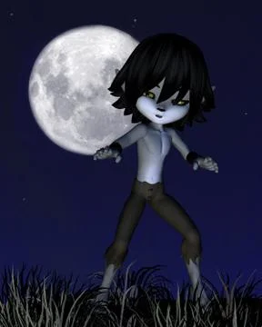 Toon Wolf Boy Stock Illustration