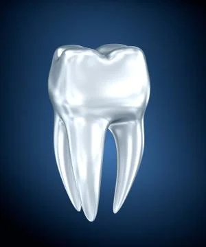 Tooth 3d illustration Stock Illustration