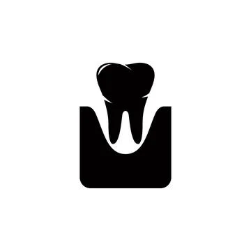 Tooth and gum icon. Elements of dental icon. Premium quality graphic design 스톡 일러스트