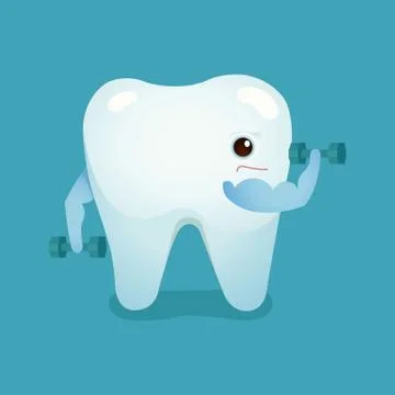 Tooth be strong of dental vector Ilustración de archivo