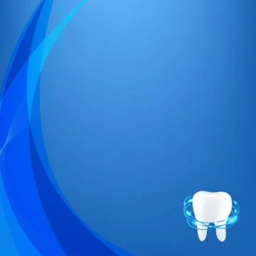 Tooth blue dinamic background Illustrazione stock