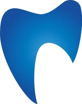Tooth in blue, tooth, dentist, logo Stock Illustration