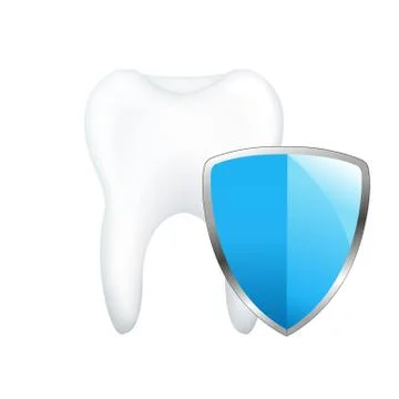 Tooth with board Stock Illustration