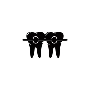 Tooth braces icon. Elements of dental icon. Premium quality graphic design Illustrazione stock