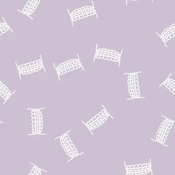 Tooth braces line seamless pattern Illustrazione stock