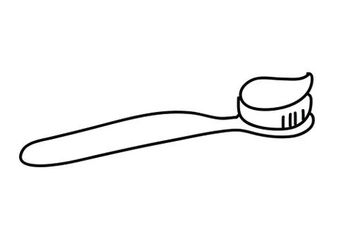 Tooth brush cartoon Stock Illustration