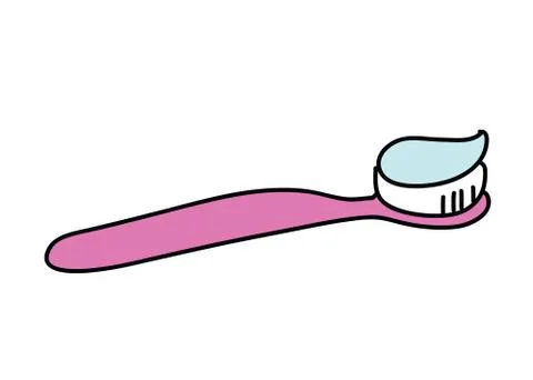 Tooth brush cartoon Stock Illustration