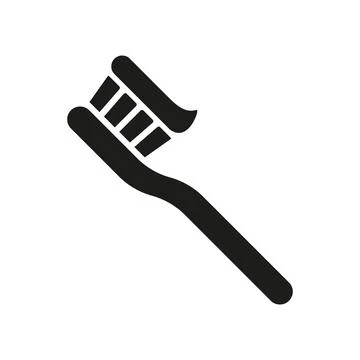 Tooth brush icon vector basic design simple and modern 스톡 일러스트