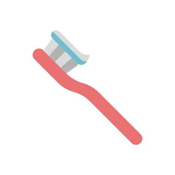 Tooth brush icon vector basic design simple and modern Stock Illustration