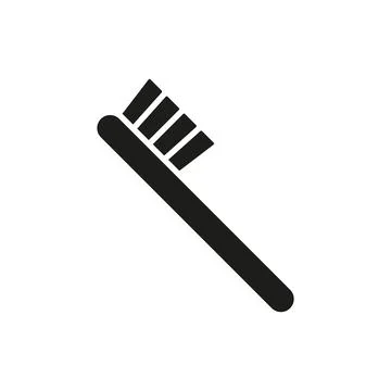 Tooth brush icon vector basic design simple and modern 스톡 일러스트