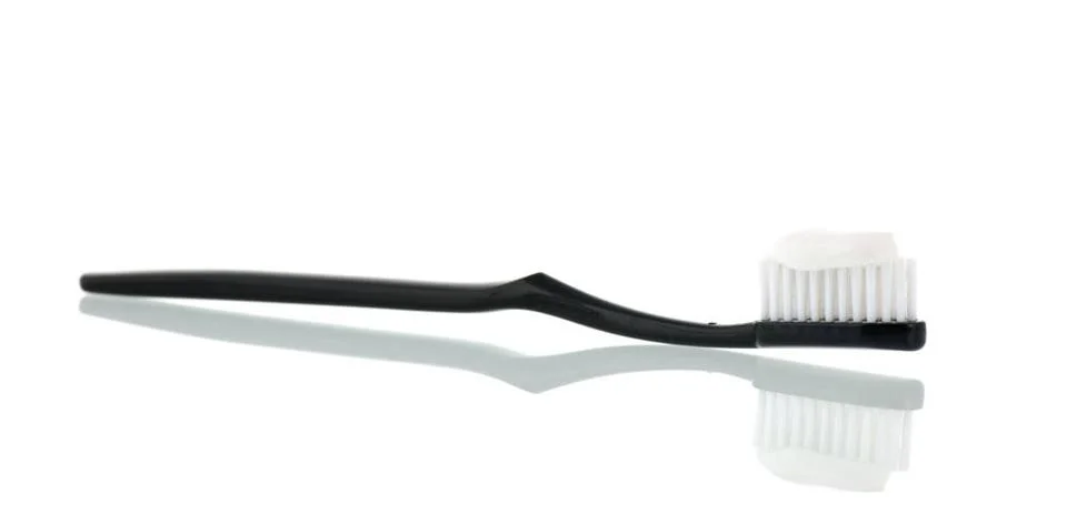 Tooth brush Tooth brush with paste isolated over white background Copyrigh... Stock Photos