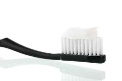 Tooth brush Tooth brush with paste isolated over white background Copyrigh... Stock-Fotos