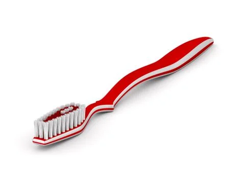 Tooth brush on white background. Isolated 3D illustration イラスト素材