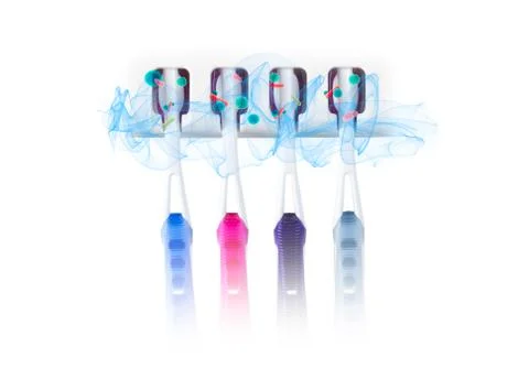 Tooth brushes with bacteria and multi-function toothbrush sanitizer UV light Фото