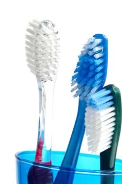 Tooth brushes Stock Photos