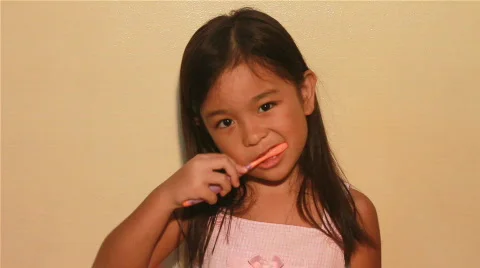 Tooth brushing Stock Footage 711006