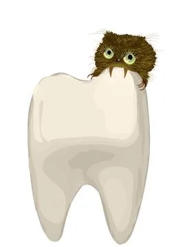 Tooth with caries Stock Illustration